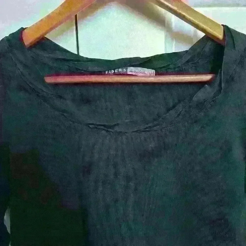 Barbara Lesser Long Sleeve Black Top Shirt Blouse - Picture 3 of 3